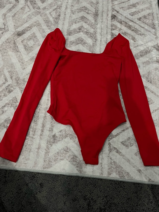 Red Bodysuit SMALL
