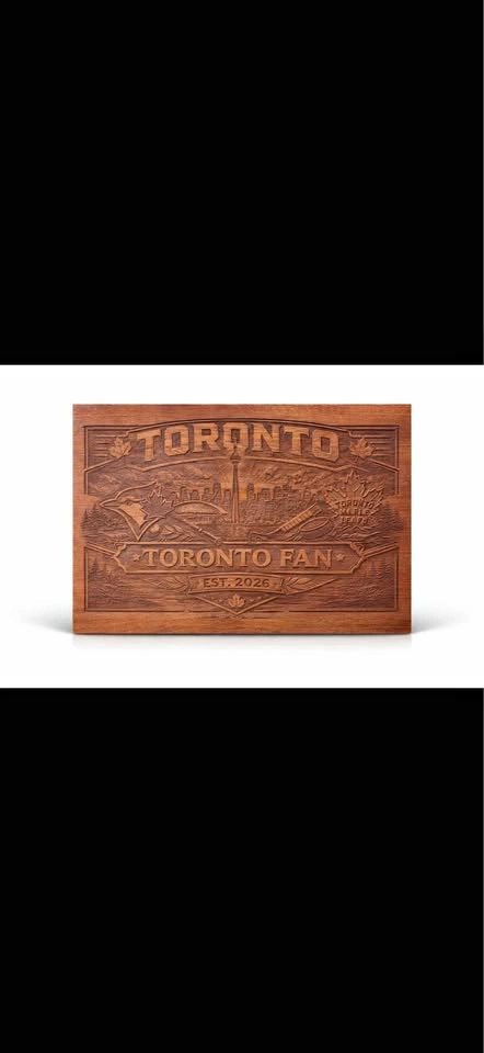 Toronto Fan Solid Wood Wall Art – Handcrafted – $69