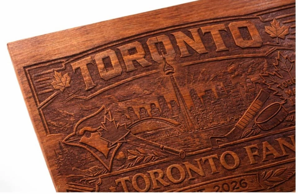 Toronto Fan Solid Wood Wall Art – Handcrafted – $69 - photo 3