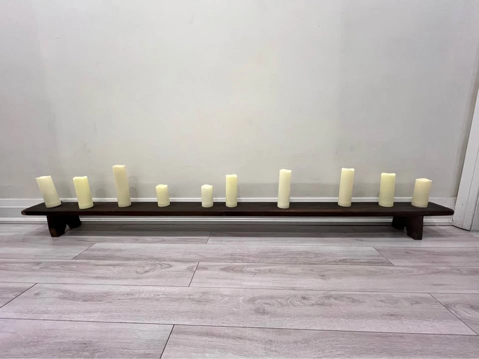 Antique wooden prayer bench - photo 2