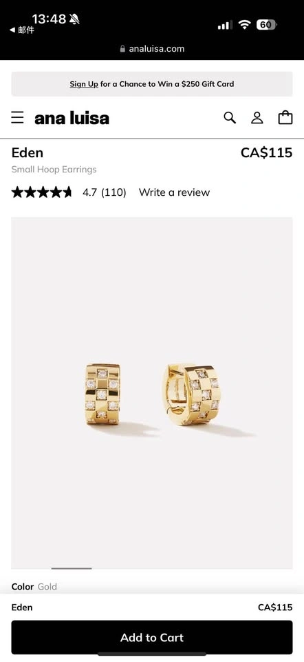 Ana Luisa Eden Small Hoop Earrings - photo 4