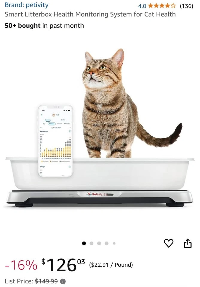 Petivity Smart Litterbox Monitor for Cats - photo 2