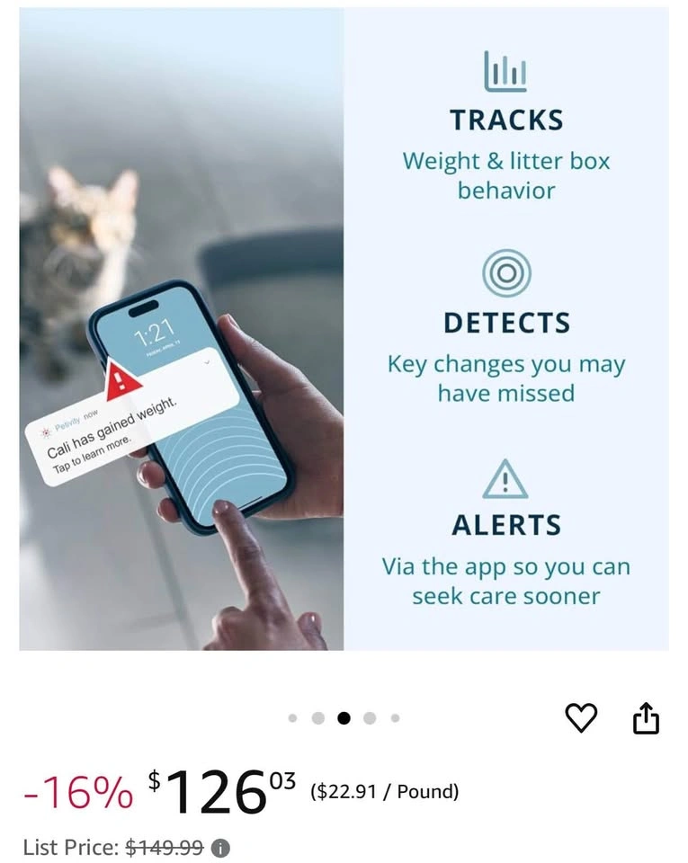 Petivity Smart Litterbox Monitor for Cats - photo 5