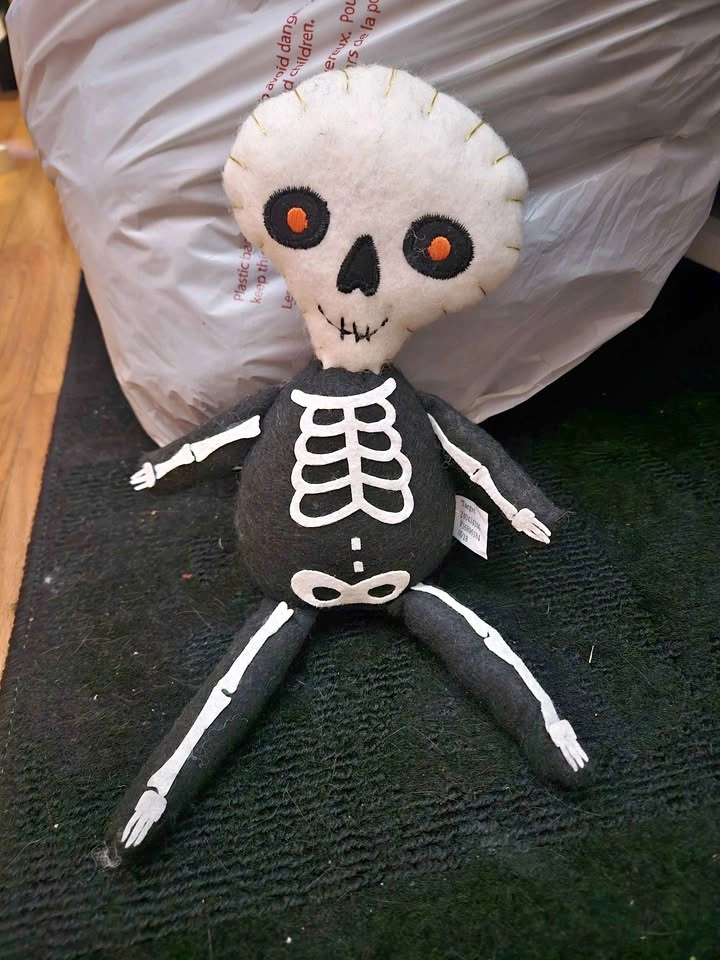 Target Felt Skeleton Sitter Plush Toy Decor