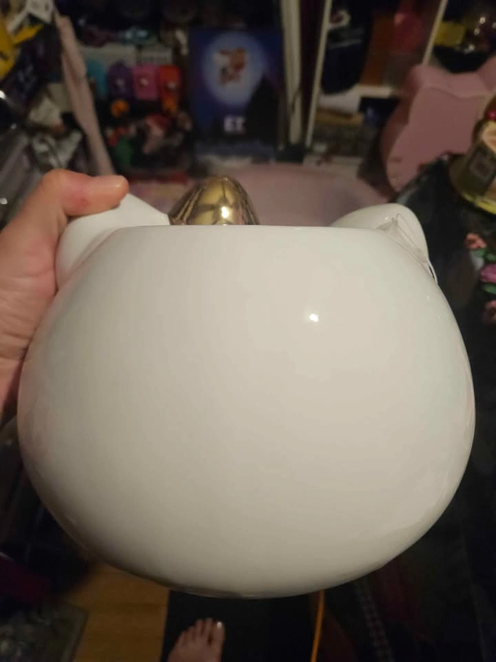 Hello Kitty Ceramic Planter Gold Bow - photo 3