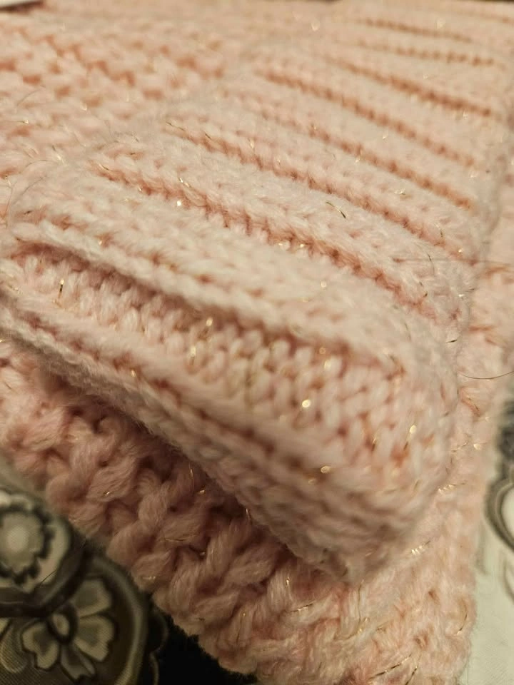 Pink Sparkle Winter Beanie and Scarf Set - photo 2