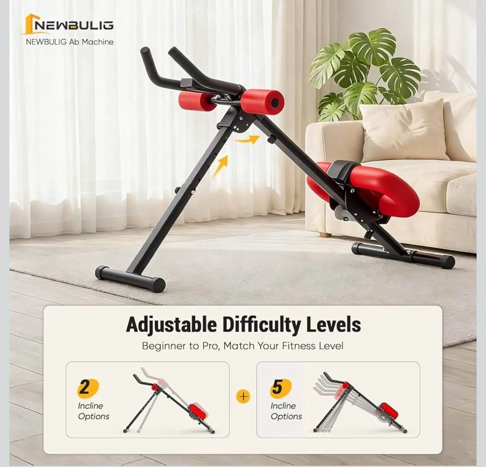 (New) Foldable Ab Machine Ab Workout - Max 440lbs LCD Display - photo 2