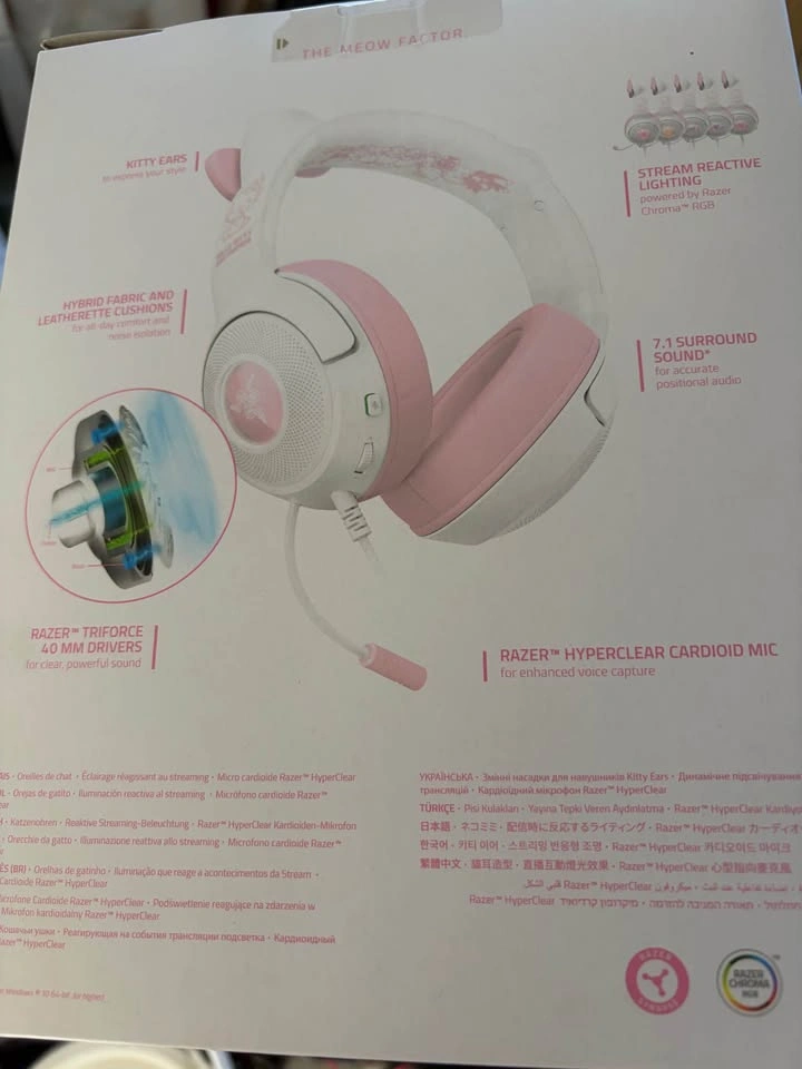 Razer Kraken Kitty V2 Wired Gaming Headset w/ RGB - photo 2