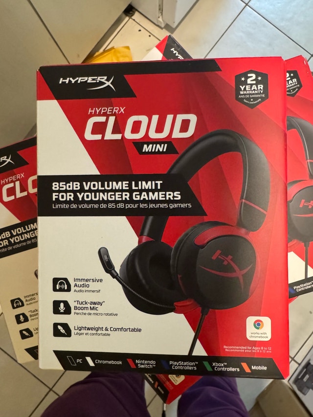 HyperX Cloud Mini Wired Gaming Headset (Black/Red)