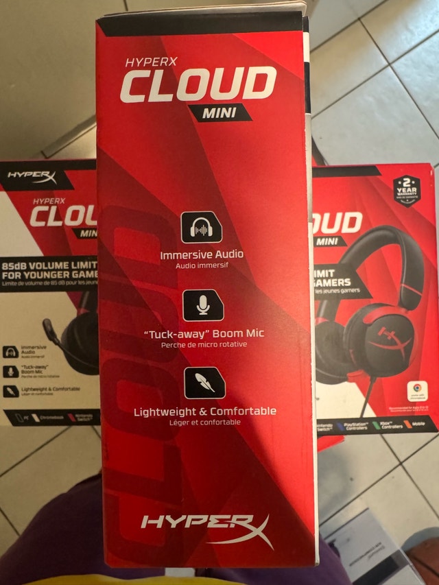 HyperX Cloud Mini Wired Gaming Headset (Black/Red) - photo 2