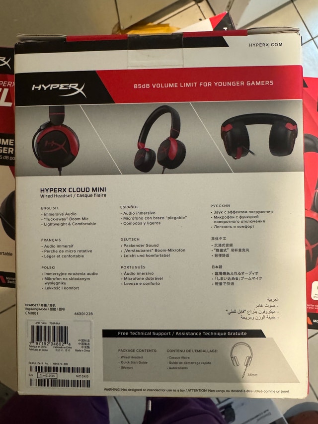 HyperX Cloud Mini Wired Gaming Headset (Black/Red) - photo 3