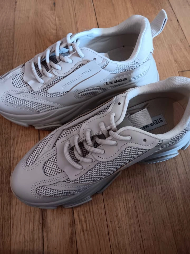 Steve Madden bone color chunky sneakers. Ladies size 8 - photo 5