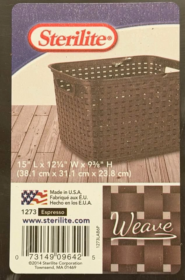 Lot of 10 Sterilite Weave Baskets - photo 3