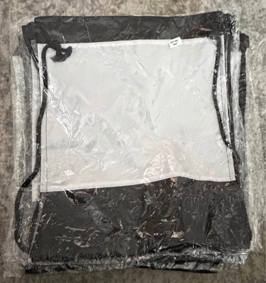 Lot of 10 Brand New Draw String Tote Bags - photo 2