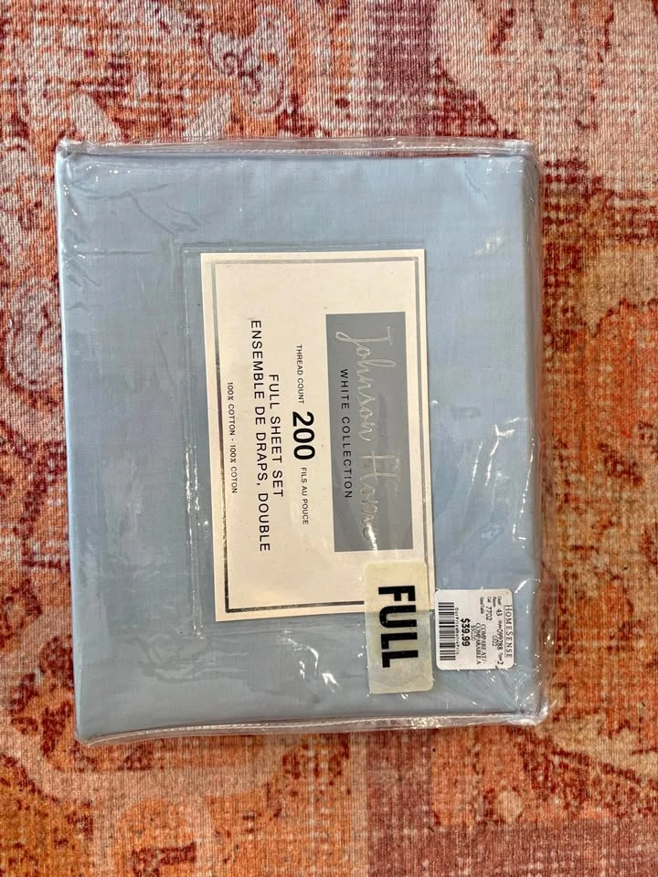 New Full/Double Sheet Set & Fuzzy Blanket