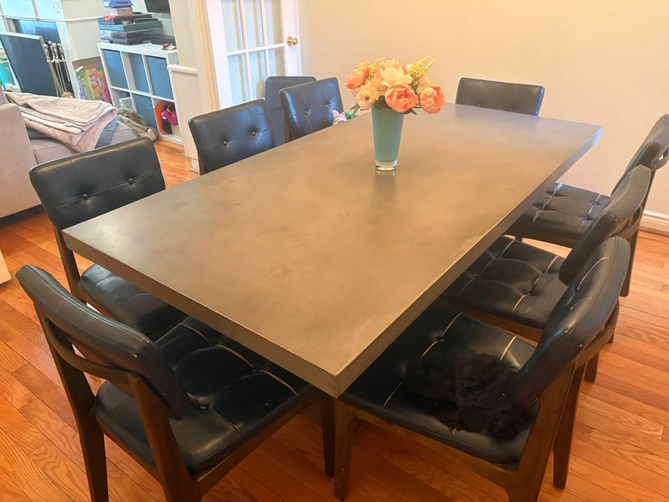 Modern 8-person Sunpan Rectangle Dining Table - photo 3