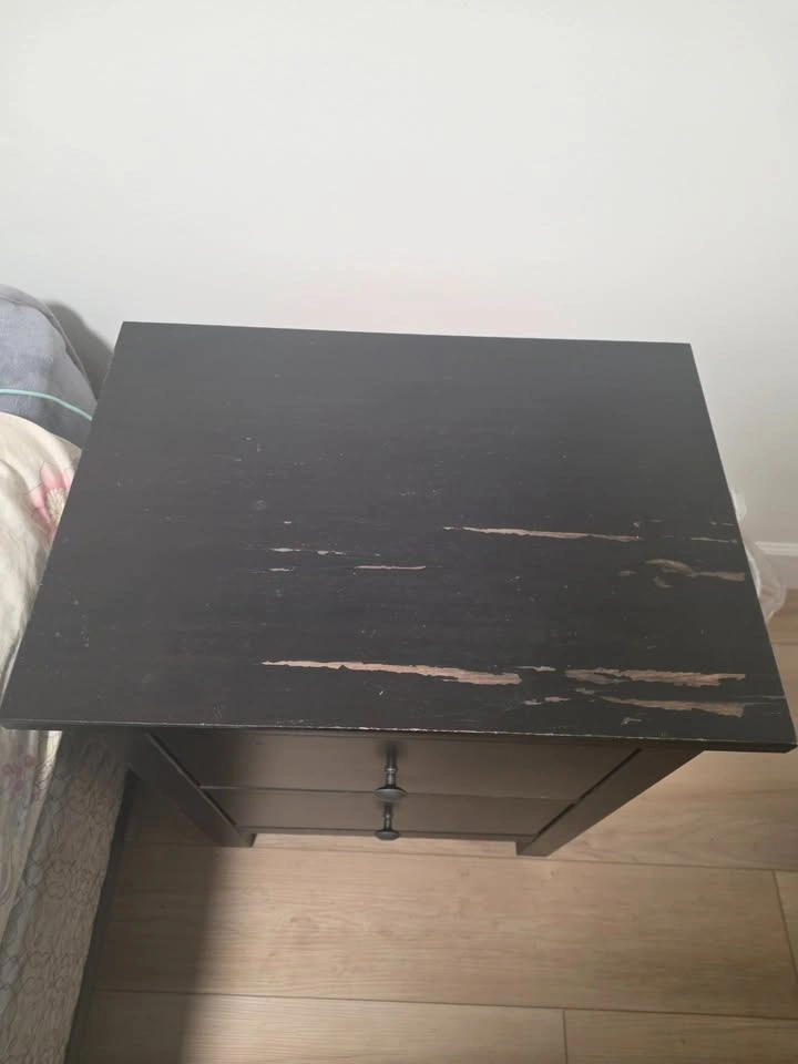 Black Nightstand (2 Drawers) – $20 – Must Go ASAP - photo 2
