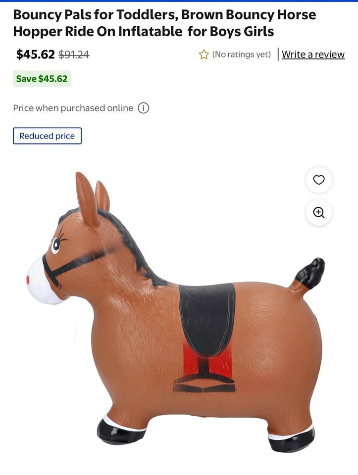 Bouncy horse for toddlers