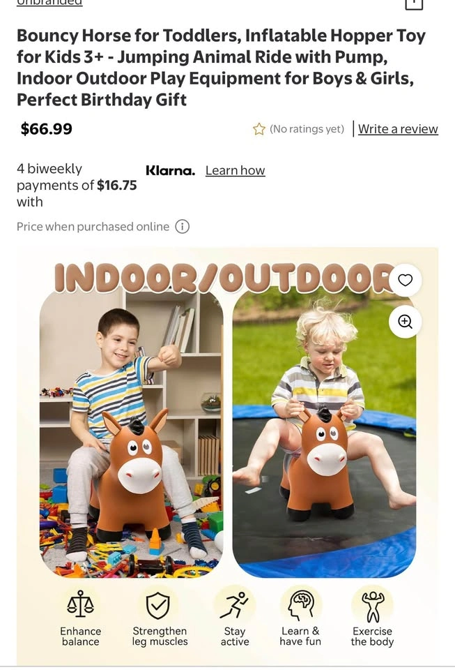 Bouncy horse for toddlers - photo 3