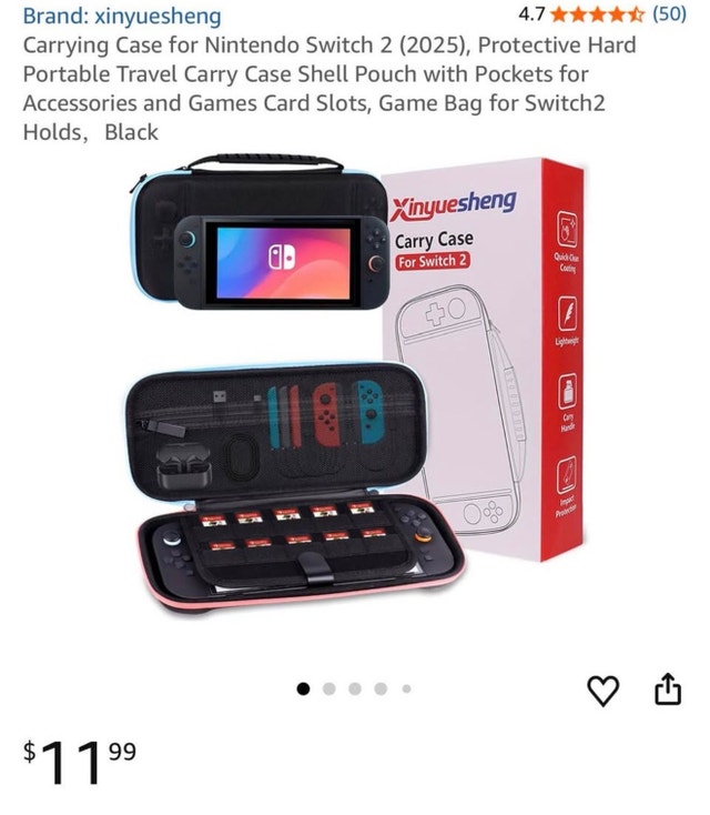 Carry case for Switch