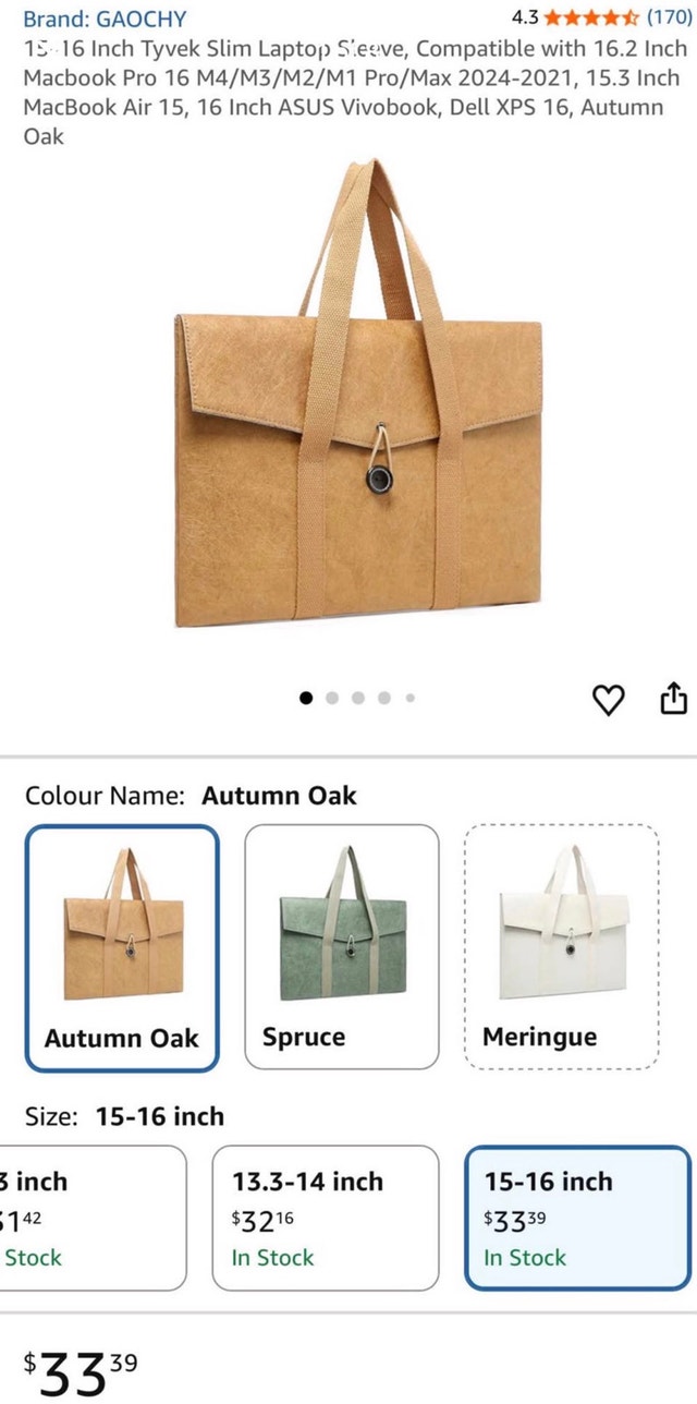 NEW Gaochy Slim Laptop Sleeve