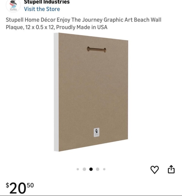 Enjoy The Journey Graphic Art Beach Wall Plaque, 12" - photo 2