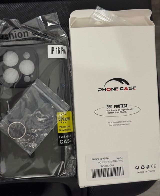 iPhone 16 Pro Max Purple & iPhone 16 Pro Black Cases - photo 2