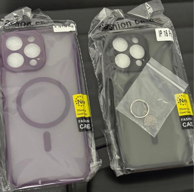 iPhone 16 Pro Max Purple & iPhone 16 Pro Black Cases - photo 3