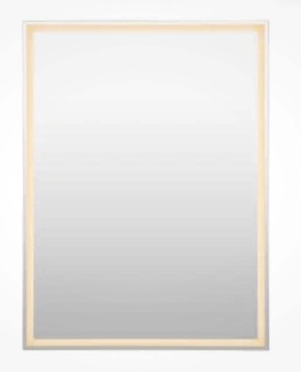 JONATHAN Y 36" W x 48" H Frameless Antifog Bathroom Mirror - photo 4
