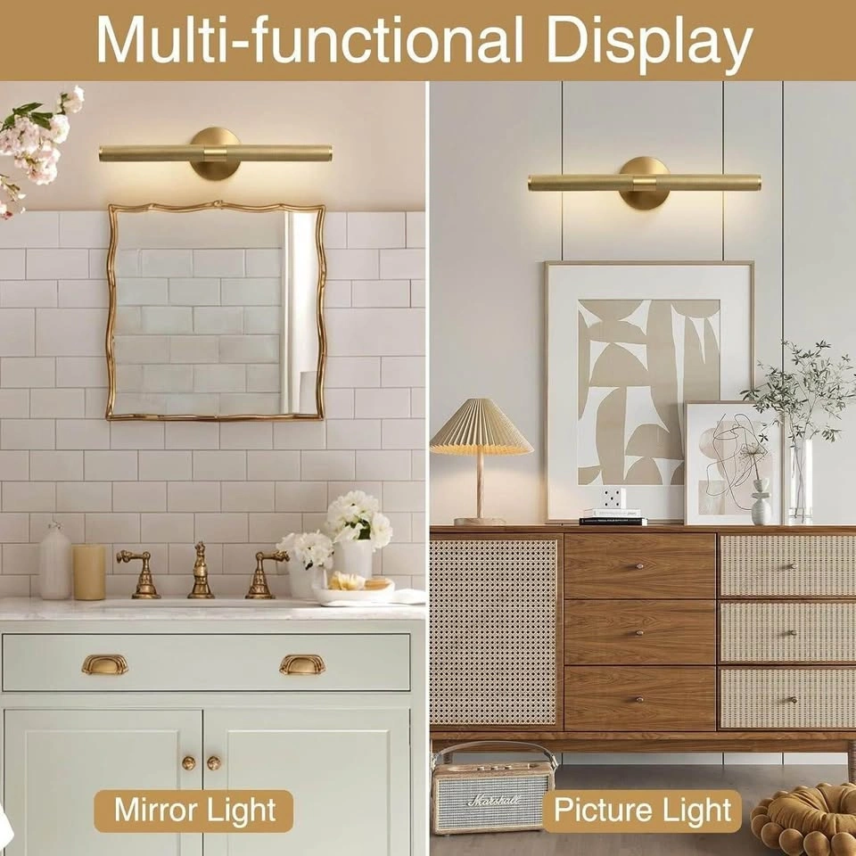 BRAND NEW Gold 24in Picture Mirror Wall Light - photo 3