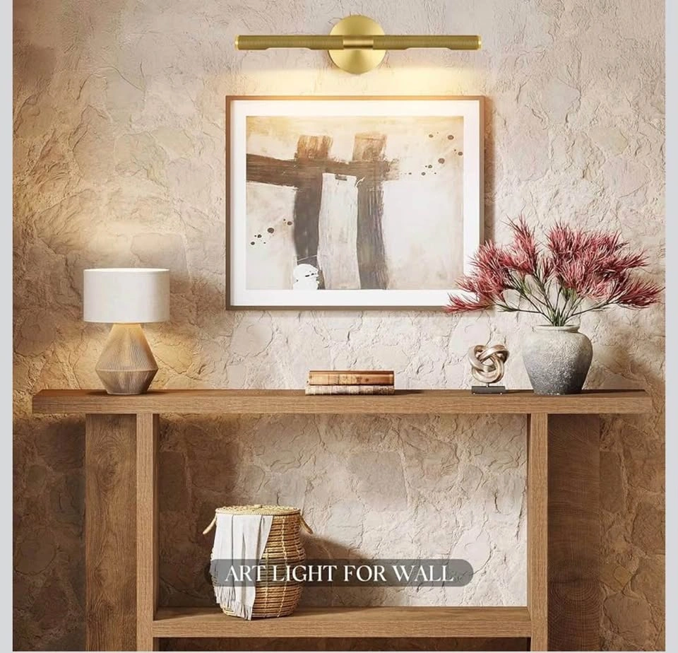 BRAND NEW Gold 24in Picture Mirror Wall Light - photo 4