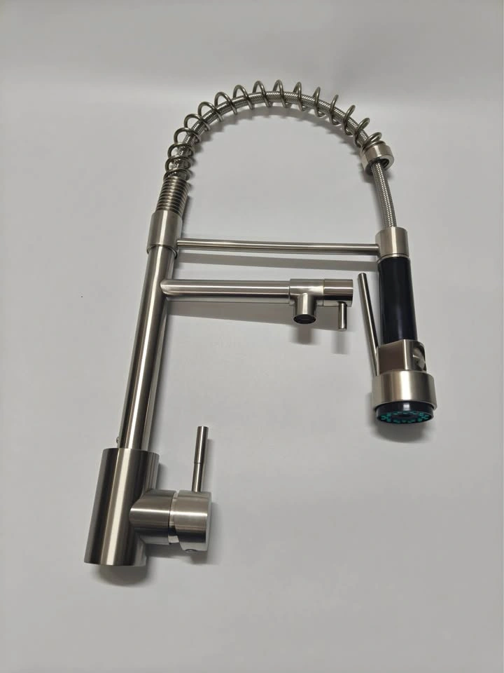 Kitchen Sink Faucet with Pull Down, Stainless Steel Single Handl - photo 5