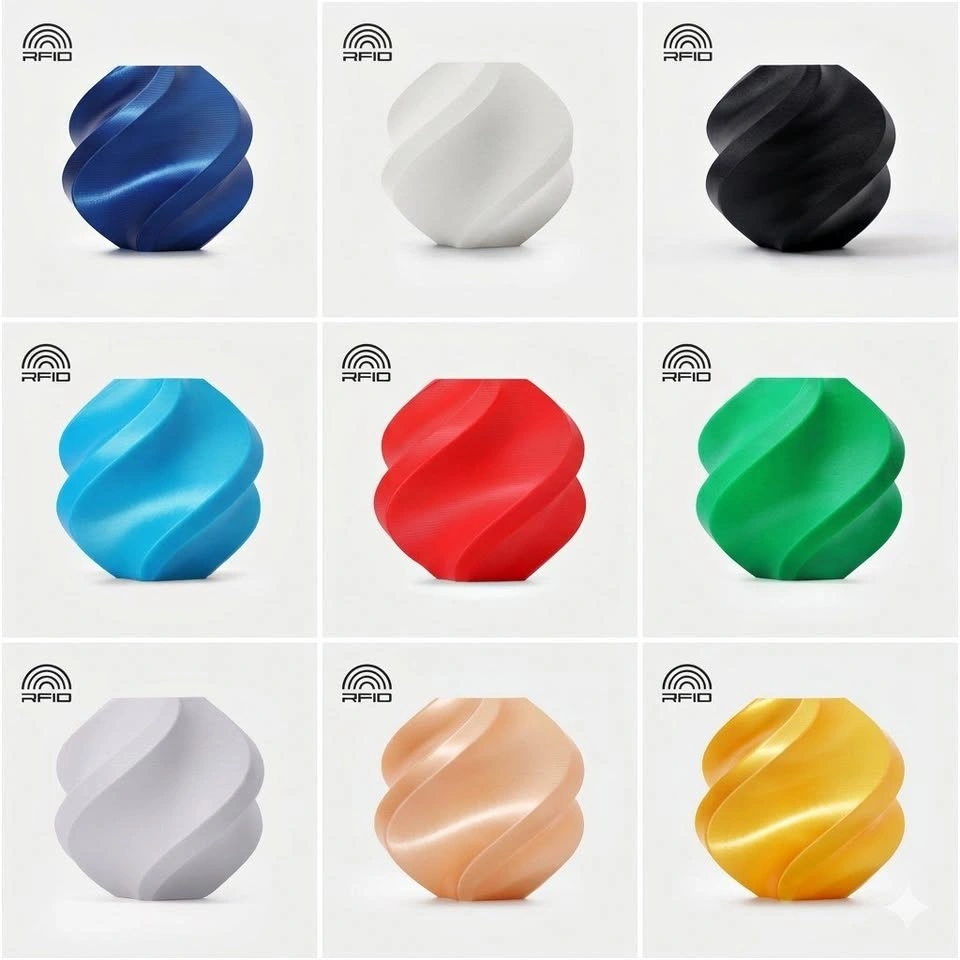 Bambu Lab 3D Printer Filament - PLA Silk+, PETG HF