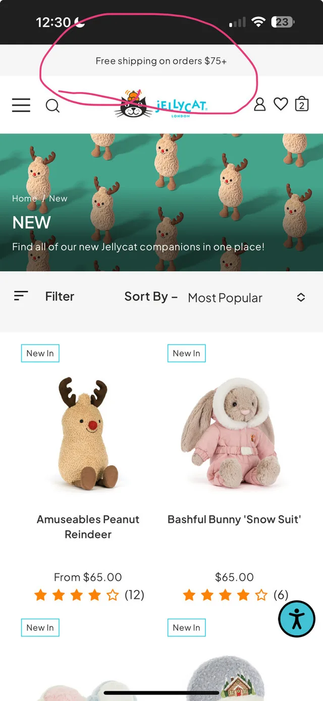 jellycat buy together for FREE SHIPPING jelly cat image indicator(2)