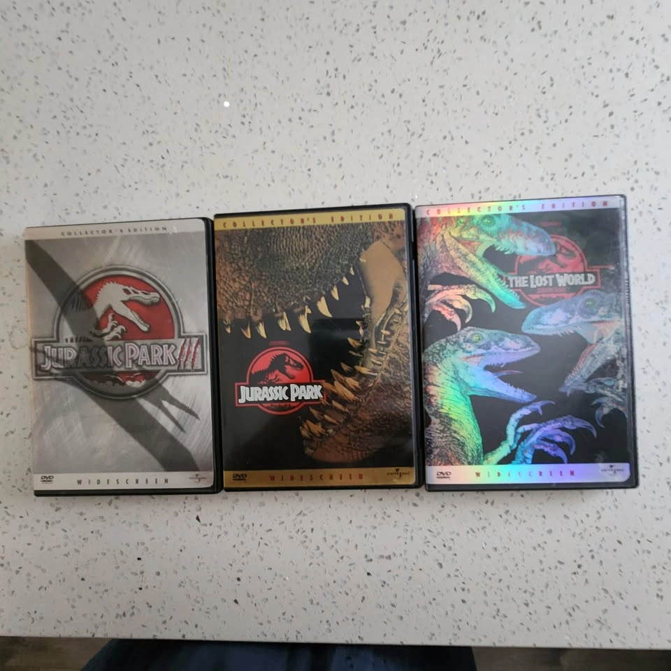 Jurassic Park Trilogy DVDs (x3)