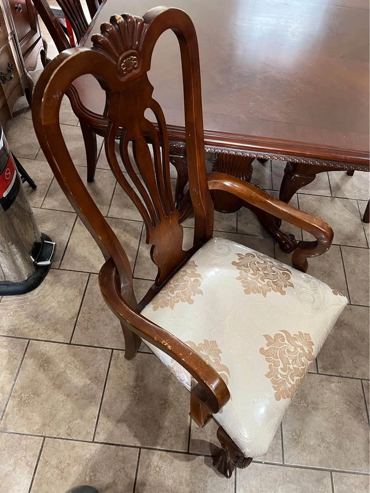 Real Wood Dining Table with 6 Chairs - photo 4