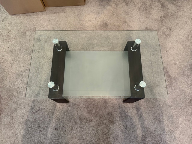 Rectangle Glass Top Coffee Table - photo 3