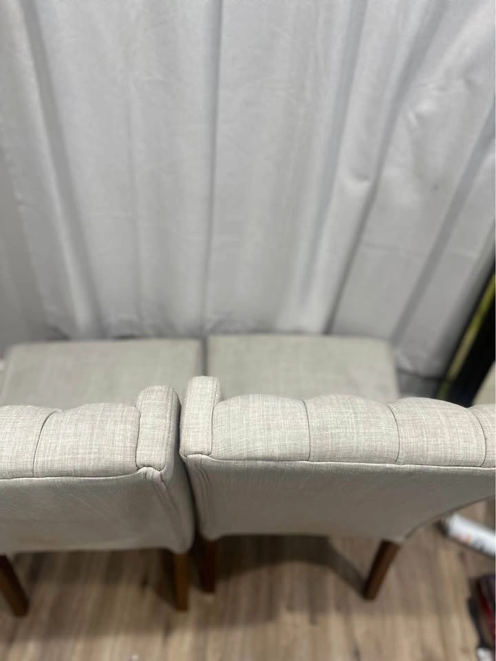 Elegant Tufted Dining Chairs (Set of 2) - Gray - photo 3