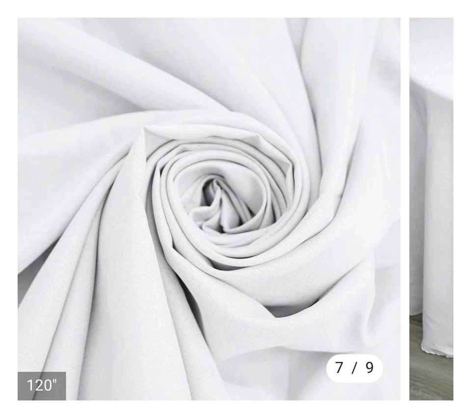 White round table cover for rent - photo 3