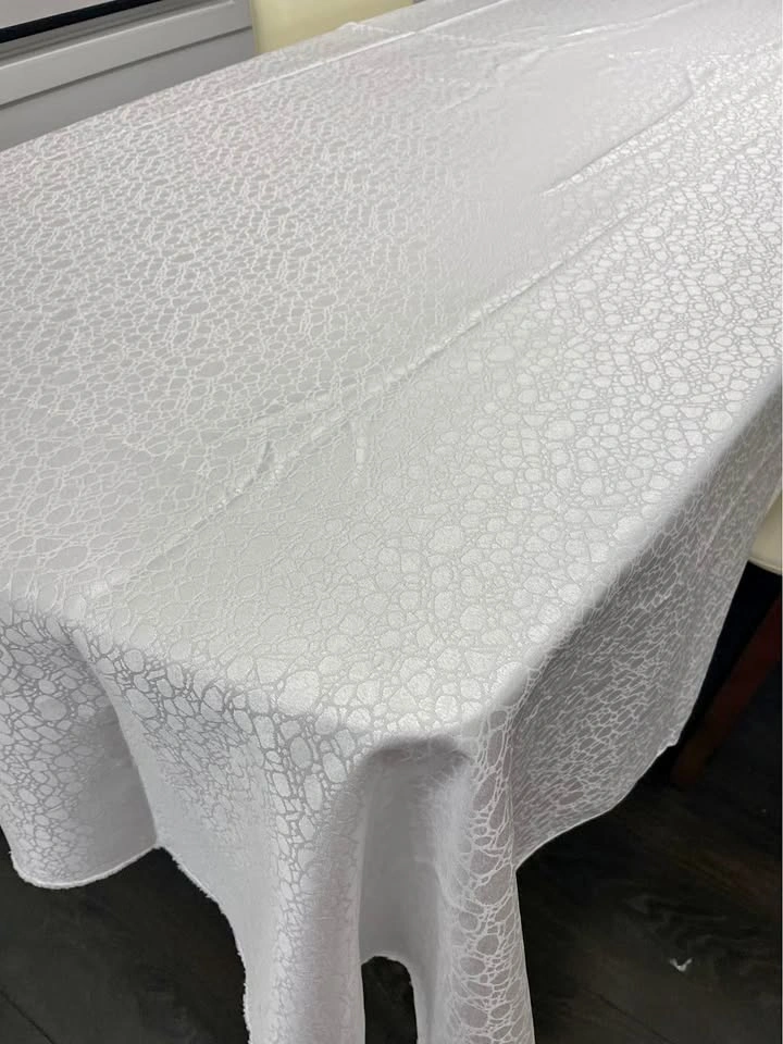 White Rectangular Table Cover