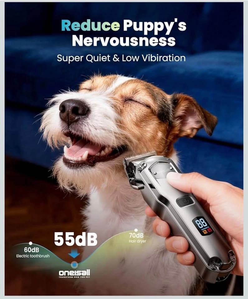 oneisall Dog Clippers for Grooming for Thick Heavy Coats/Low Noi - photo 4