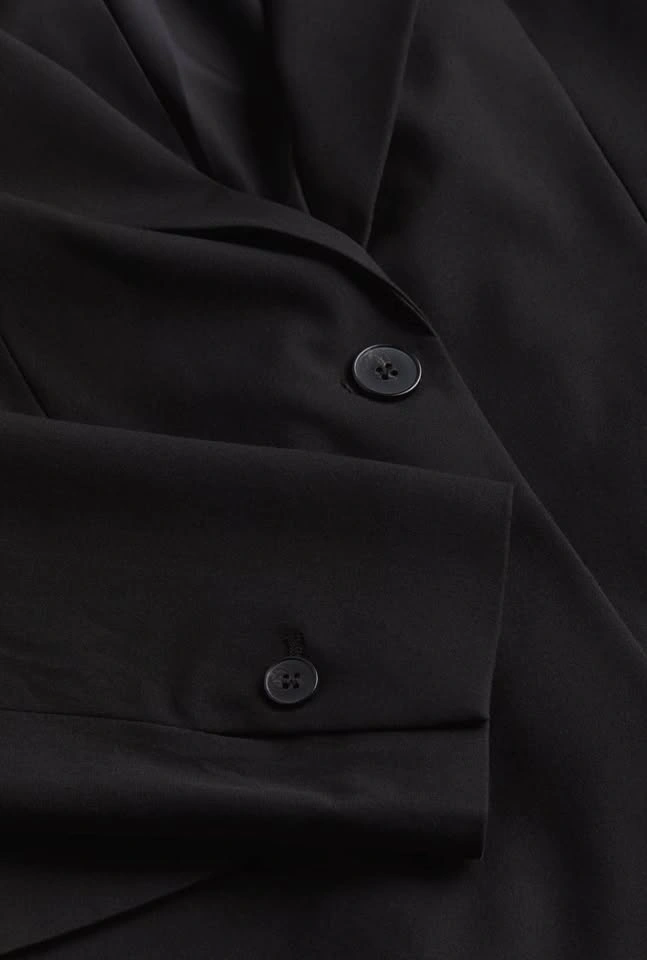 NWT H&M Black Single-Button Blazer - Size Small - photo 2