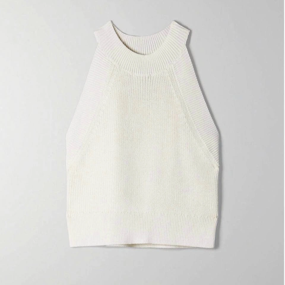 NWT Wilfred New Halter Cream XXS (Aritzia)