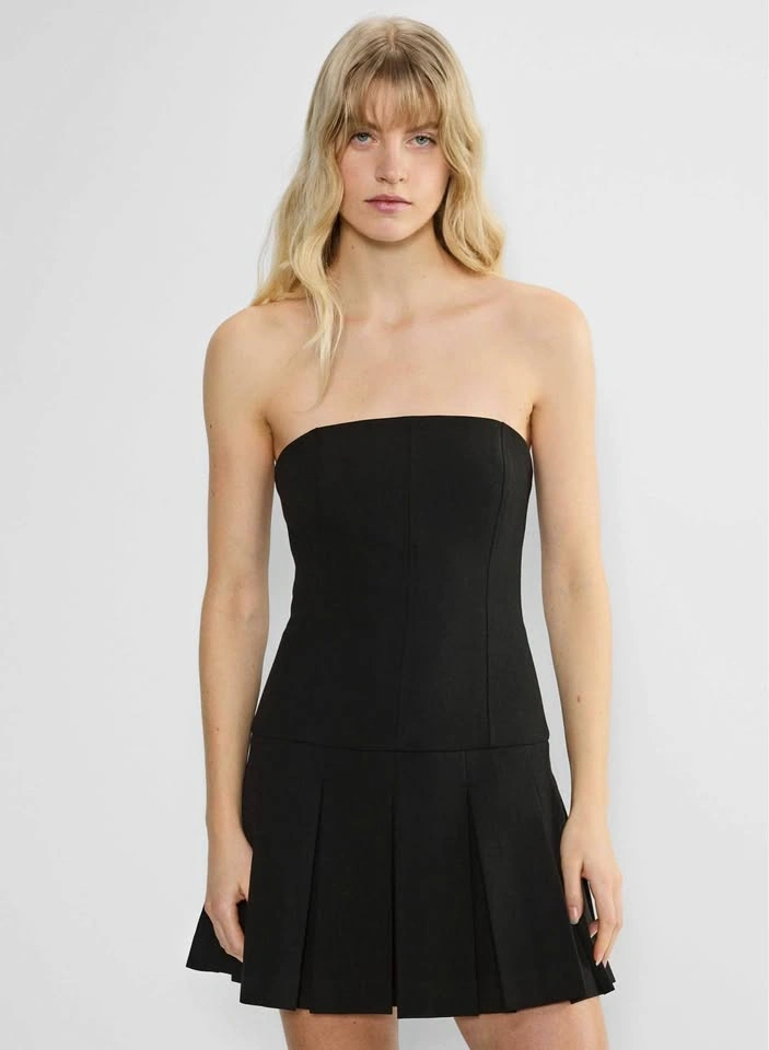 NWT Aritzia Wilfred Polished Mini Dress - Black, Size 0