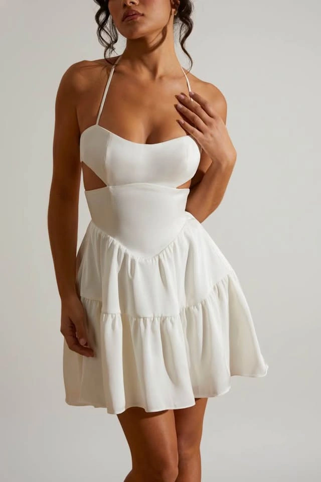 BNWT Oh Polly Fleur Mini Dress White - size 2 US - photo 2