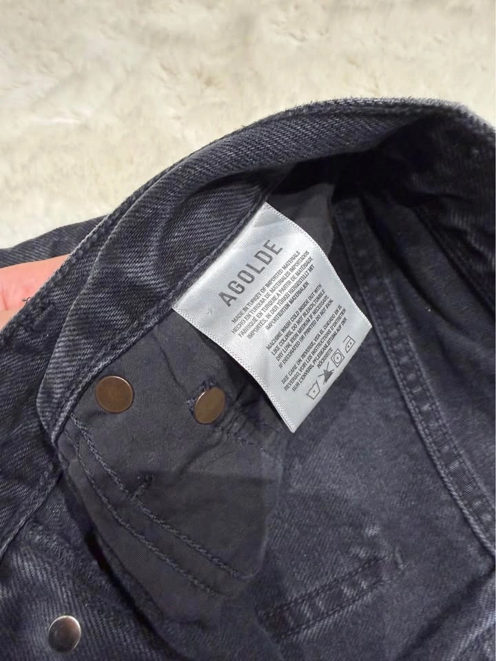 AGOLDE Luna Jeans Size 24 - Black/Dark Grey - photo 4