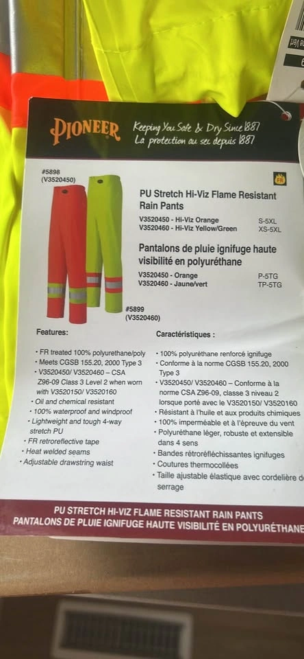 PU Stretch Hi-Viz Hi Resistant Pants - photo 2