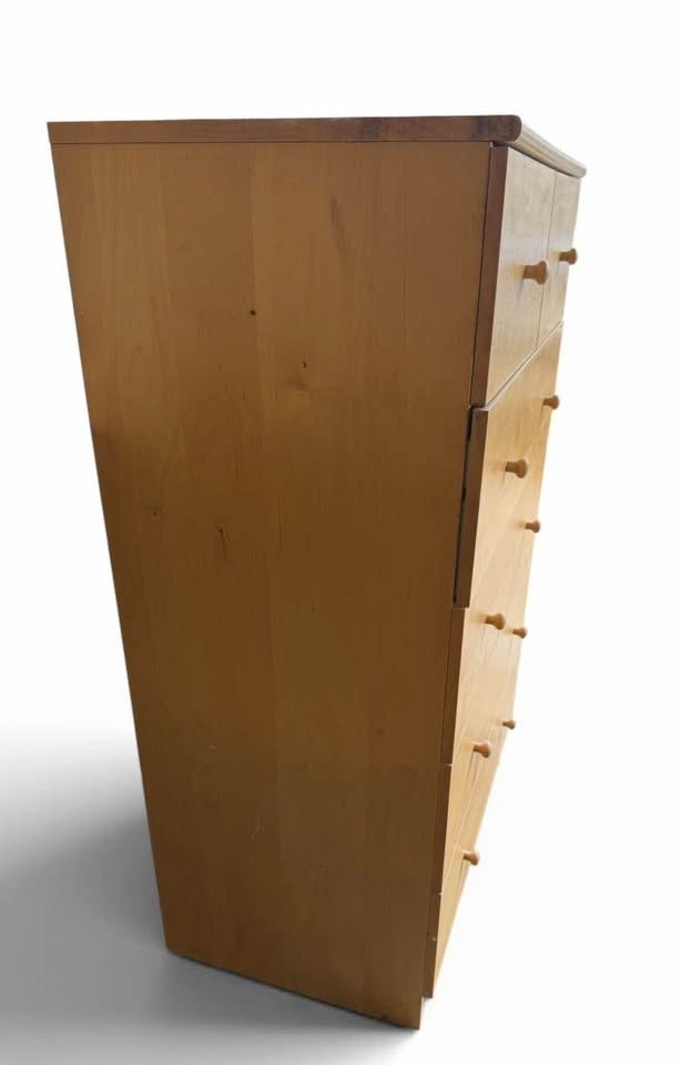 IKEA MALM 6-Drawer Tallboy Dresser - Light Wood - photo 3