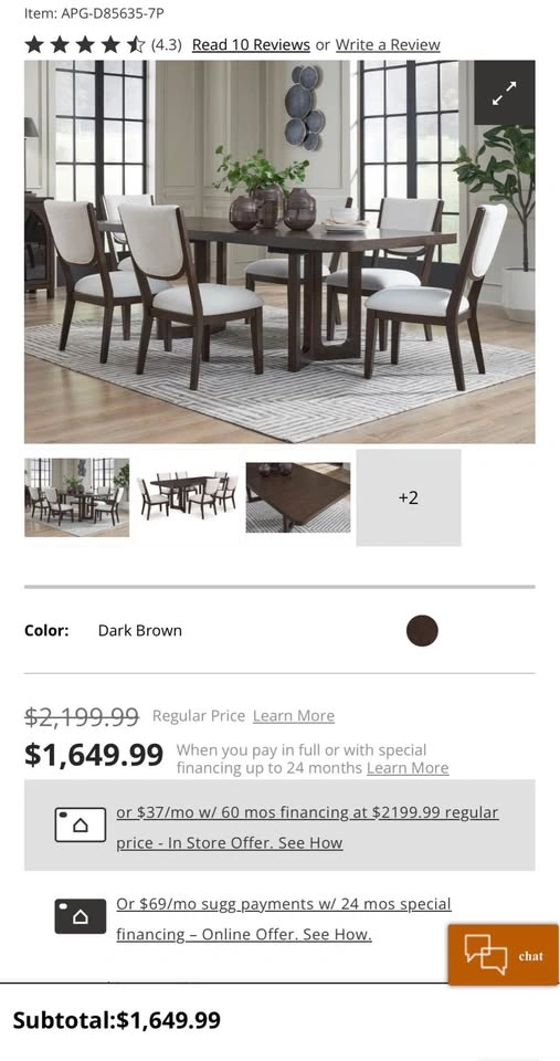 Ashley Furniture Breckington Dining Table & 6 Chairs - BRAND NEW - photo 2