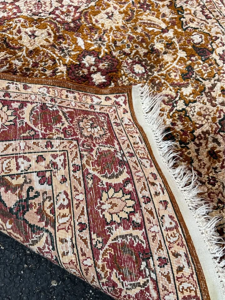 Kirman 3x5’ Rug Pure Silk Pile Oriental Area Rugs Carpet Hand Kn - photo 2